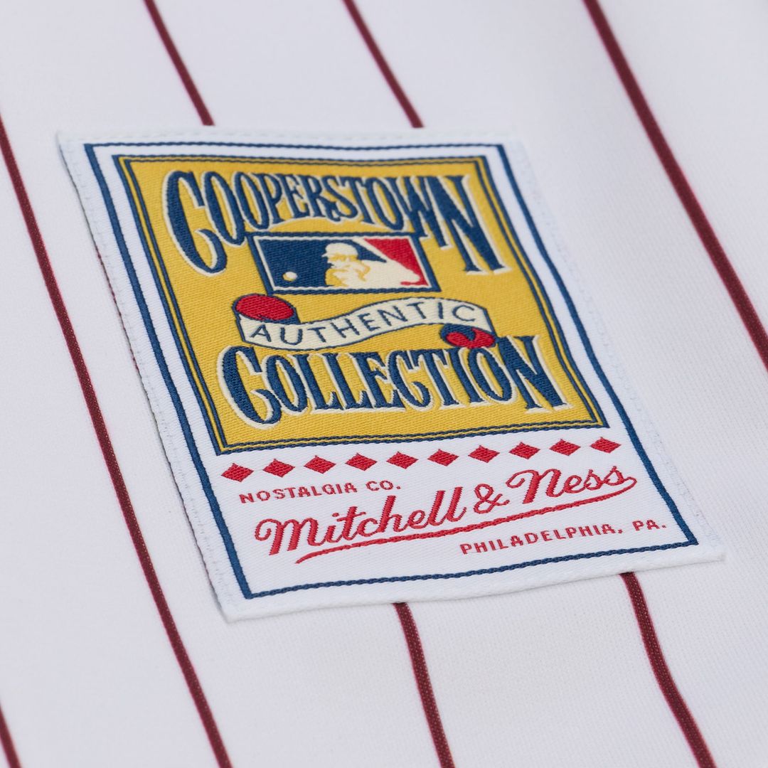 Philadelphia Phillies Chase Utley White 2003 Cooperstown Collection Authentic Baseball Jersey | MLB Baseball Jersey
