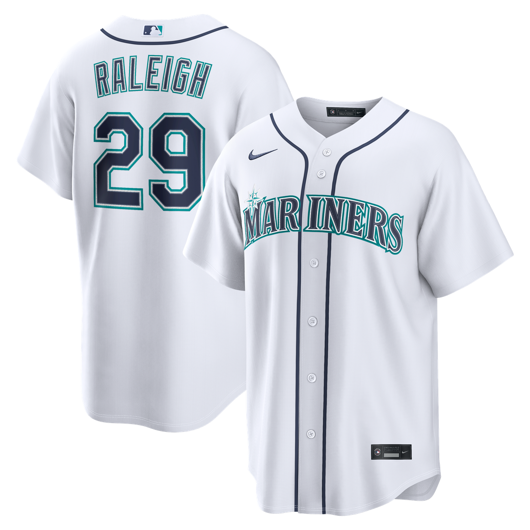 Seattle Mariners Cal Raleigh White Home Replica Baseball Jersey