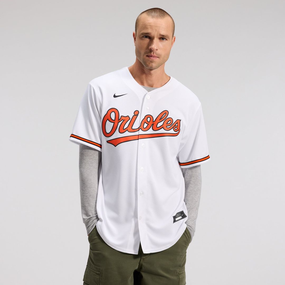 Baltimore Orioles White Home Replica Team Baseball Jersey