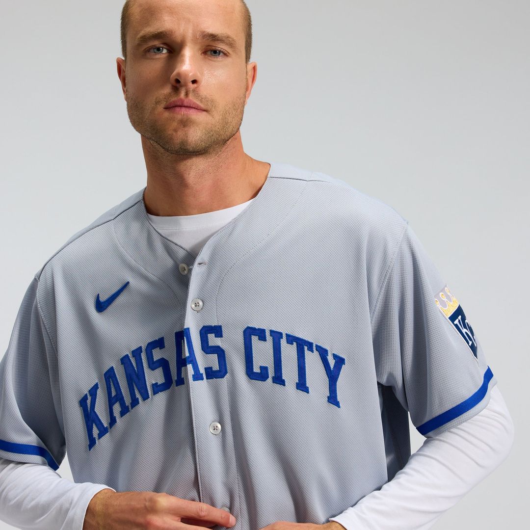 Kansas City Royals Gray 2022 Road Authentic Baseball Jersey | MLB Baseball Jersey