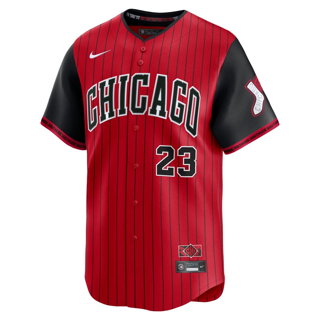 Chicago White Sox Andrew Benintendi Red/Black 2025 City Connect Limited Baseball Jersey | MLB Baseball Jersey
