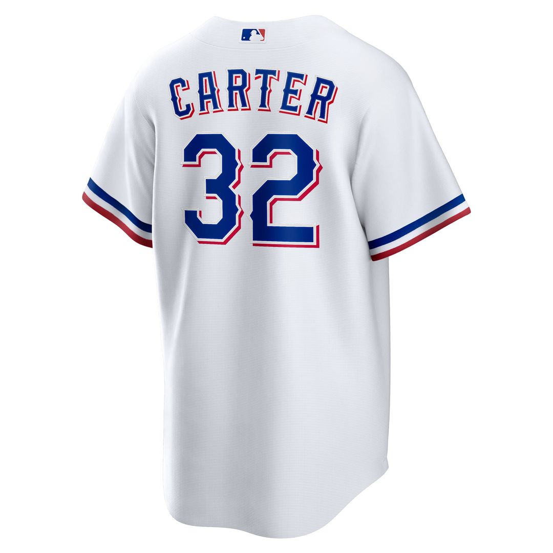 Texas Rangers Evan Carter White Home Replica Baseball Jersey | MLB Baseball Jersey