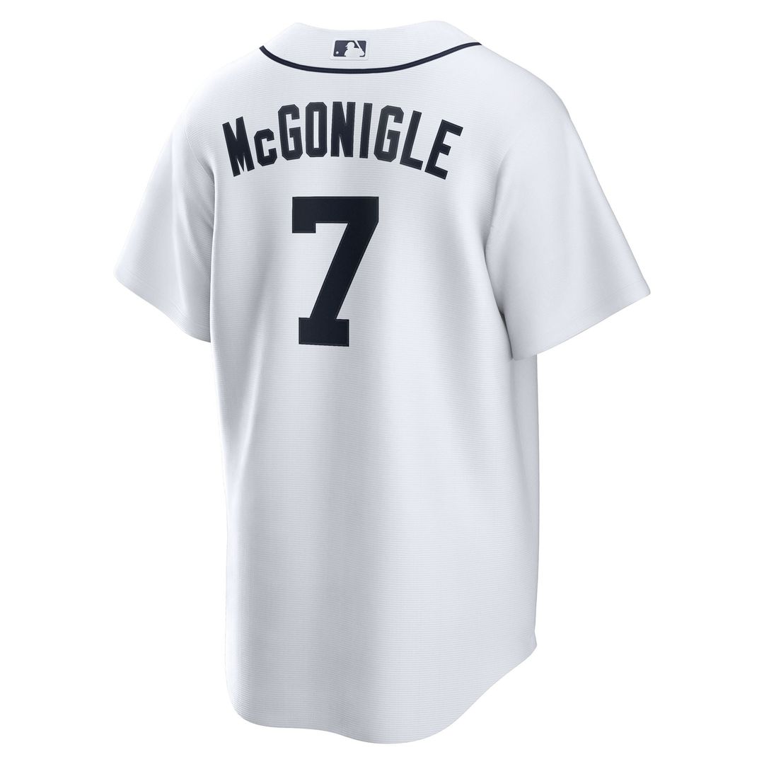 Detroit Tigers Kevin McGonigle White Home Replica Baseball Jersey | MLB Baseball Jersey