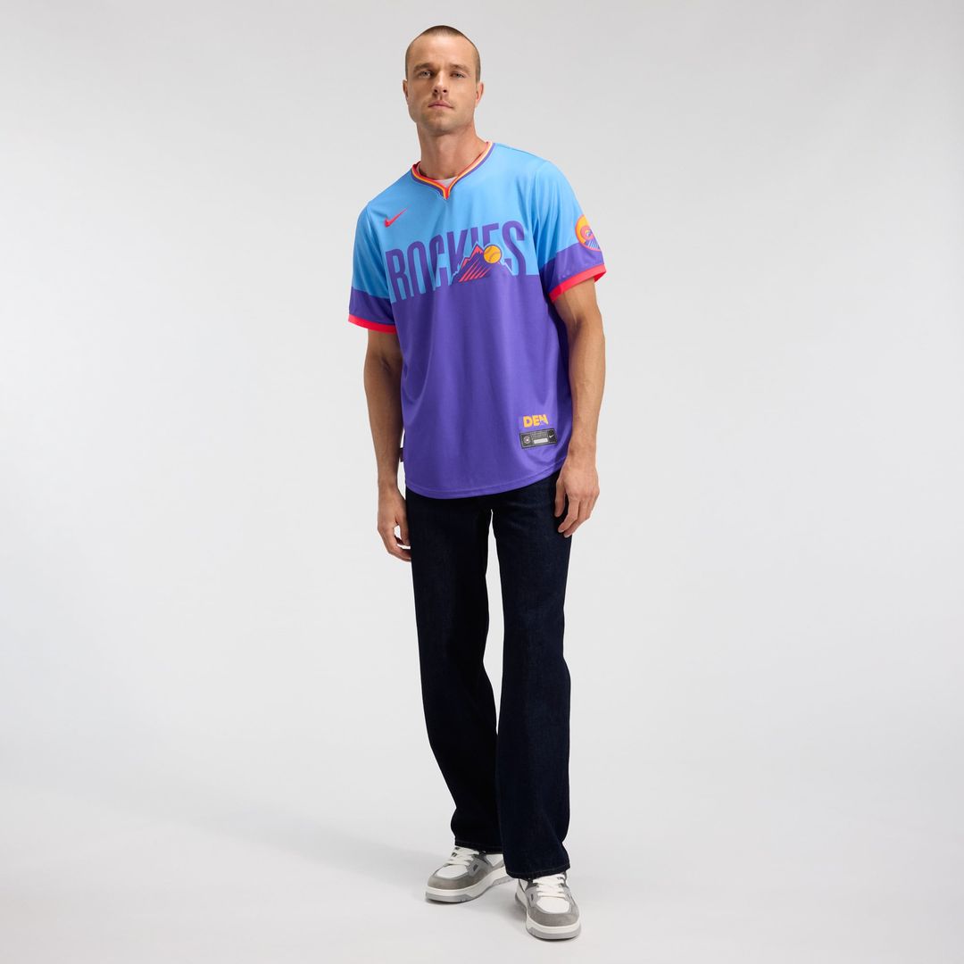 Colorado Rockies Purple/Light Blue 2025 City Connect Limited Baseball Jersey | MLB Baseball Jersey