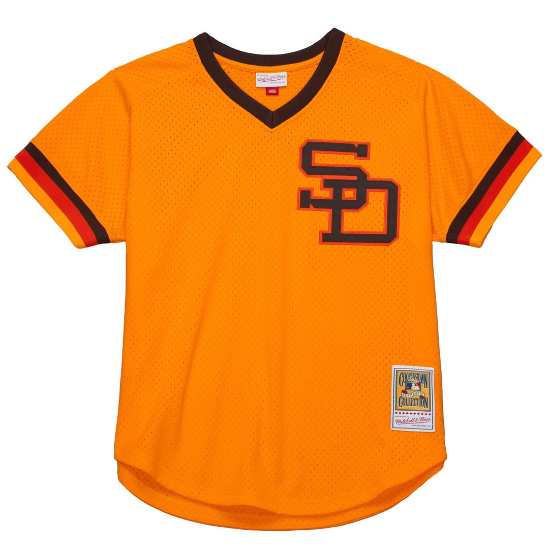San Diego Padres Tony Gwynn Gold Big & Tall Cooperstown Mesh Batting Practice Baseball Jersey | MLB Baseball Jersey