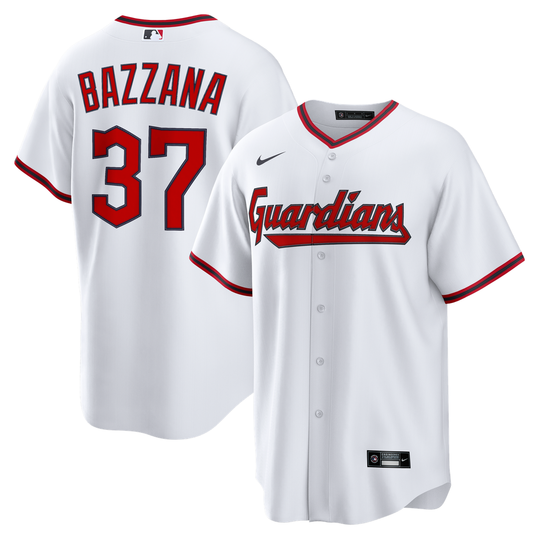 Cleveland Guardians Travis Bazzana White Home Replica Baseball Jersey