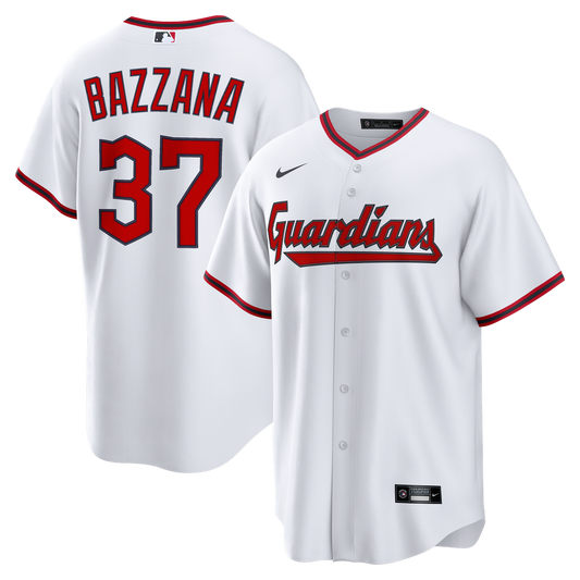 Cleveland Guardians Travis Bazzana White Home Replica Baseball Jersey