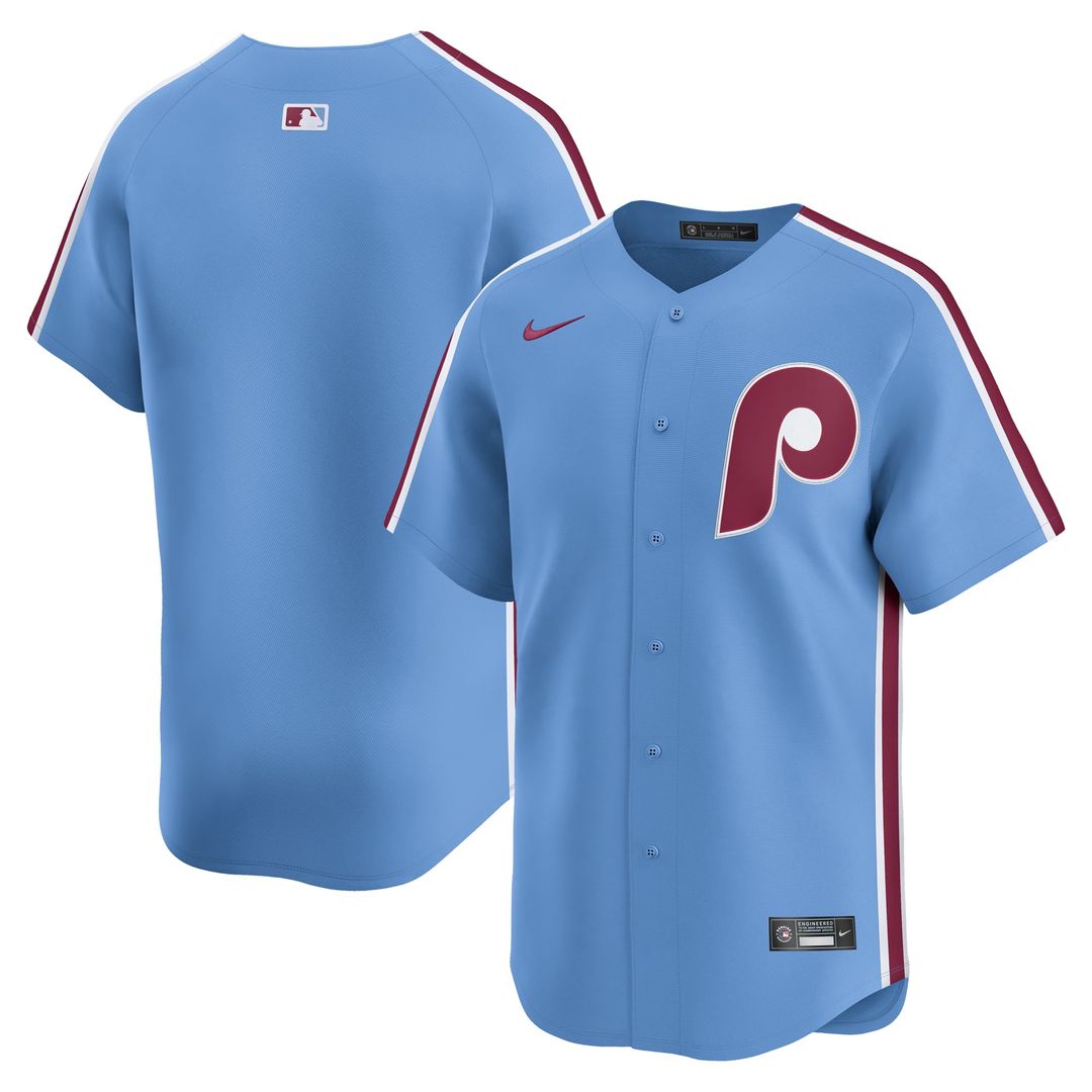 Philadelphia Phillies Light Blue Alternate Limited Baseball Jersey