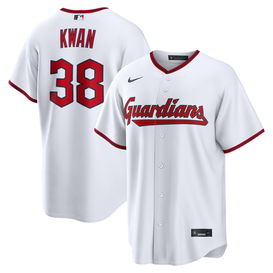 Cleveland Guardians Steven Kwan White Home Replica Baseball Jersey
