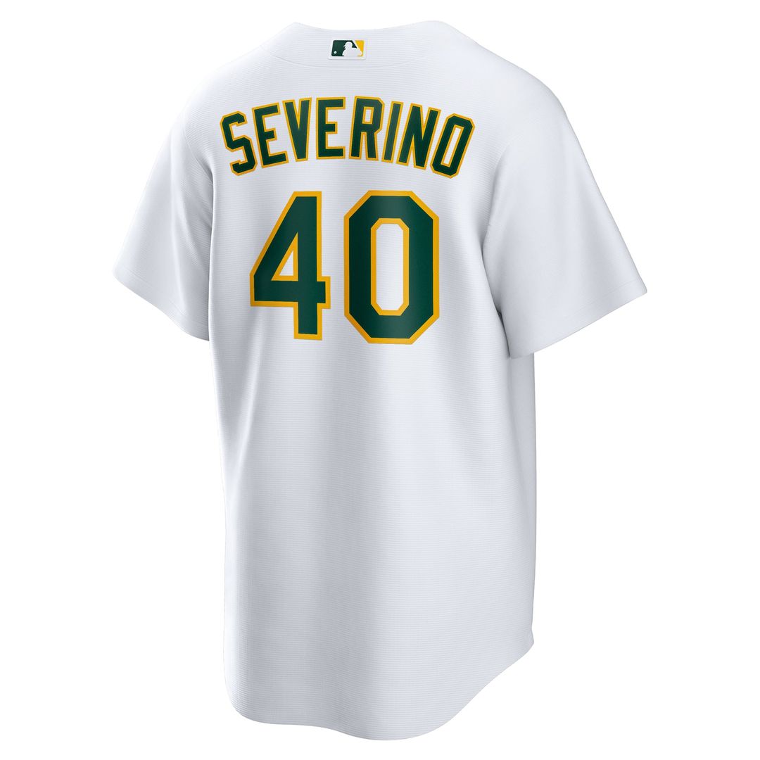 Athletics Luis Severino White Home Replica Baseball Jersey | MLB Baseball Jersey