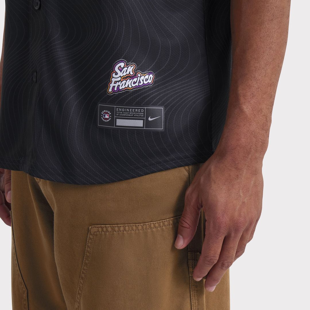 San Francisco Giants Anthracite 2025 City Connect Limited Baseball Jersey | MLB Baseball Jersey