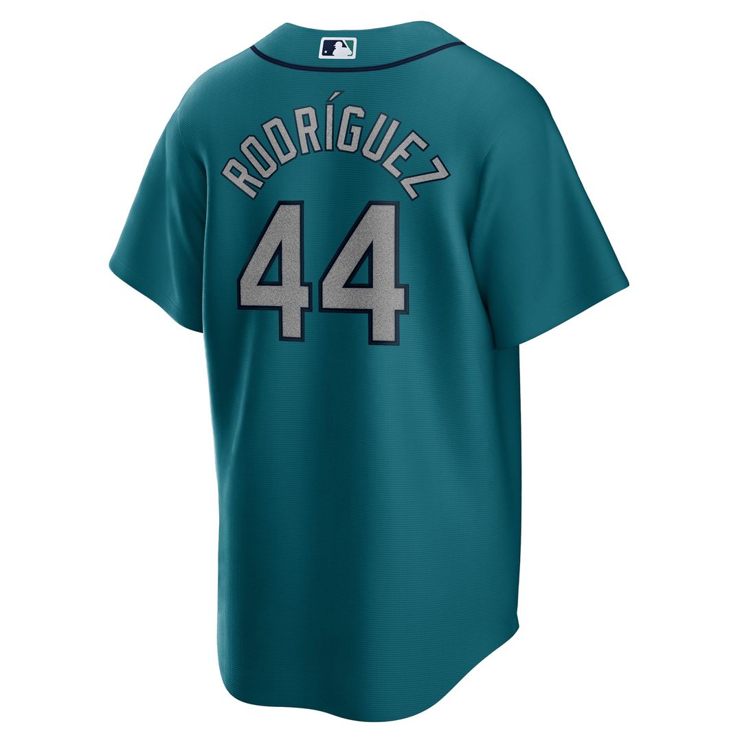 Seattle Mariners Julio Rodríguez Teal Official Replica Baseball Jersey | MLB Baseball Jersey