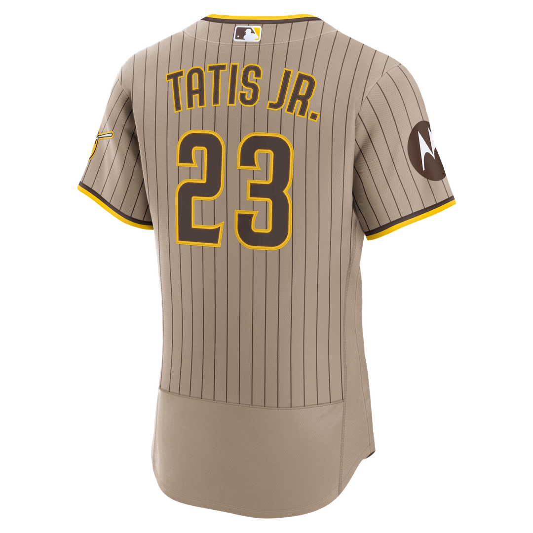 San Diego Padres Fernando Tatis Jr. White Home Authentic Sponsor Patch Baseball Jersey | MLB Baseball Jersey