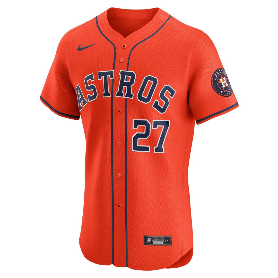 Houston Astros Jose Altuve Orange Alternate Elite Baseball Jersey | MLB Baseball Jersey