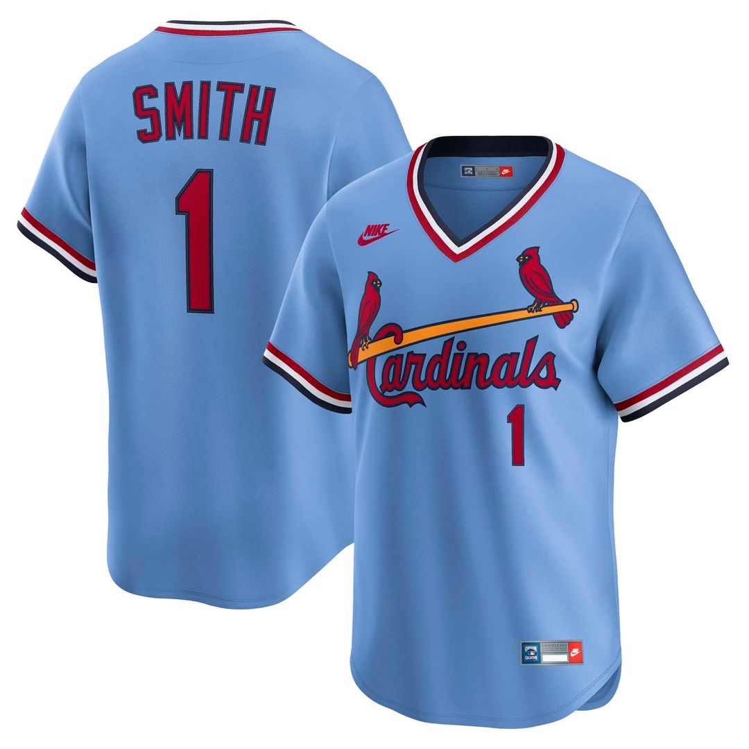 St. Louis Cardinals Ozzie Smith Blue Throwback Cooperstown Collection Limited Baseball Jersey