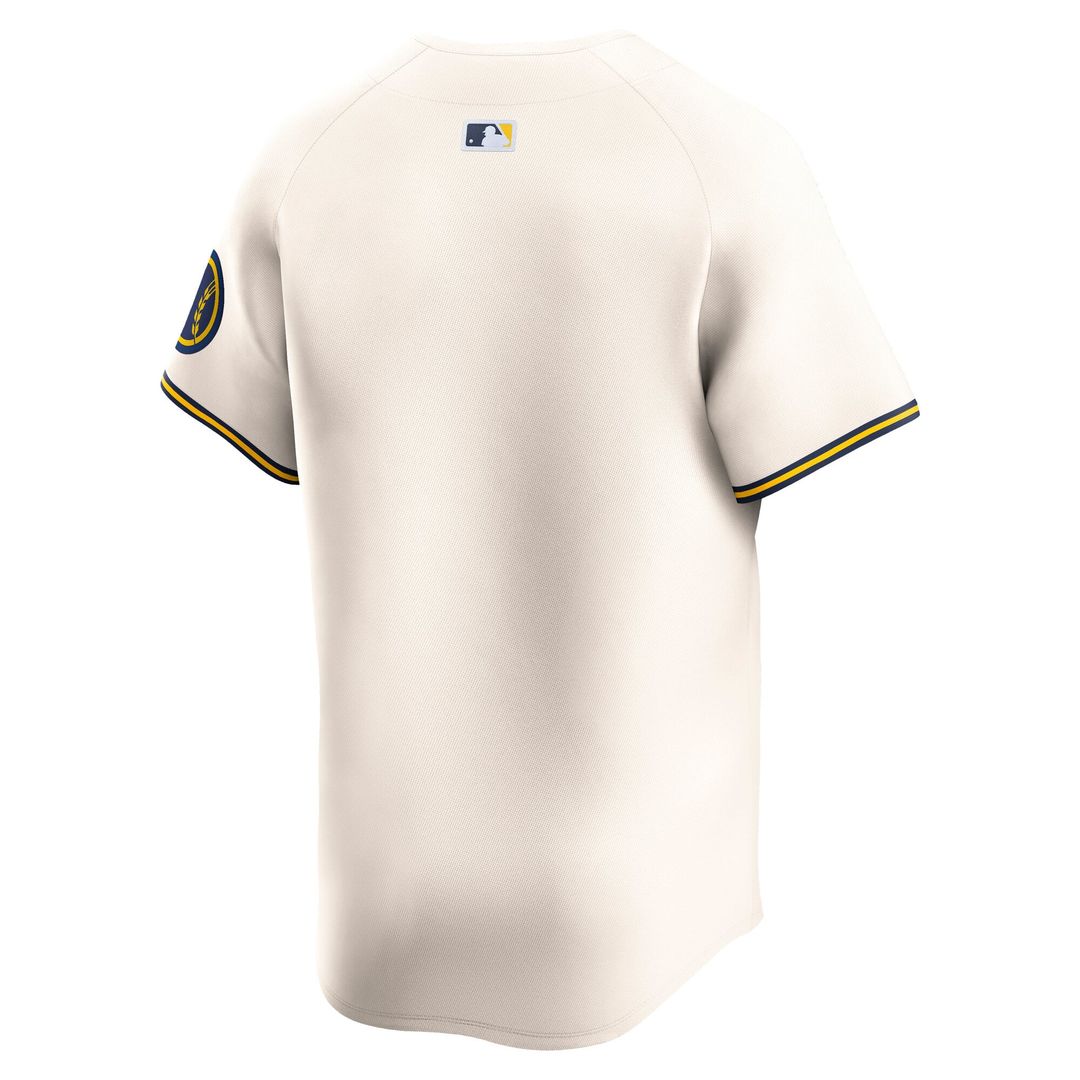 Milwaukee Brewers Cream Home Limited Baseball Jersey | MLB Baseball Jersey