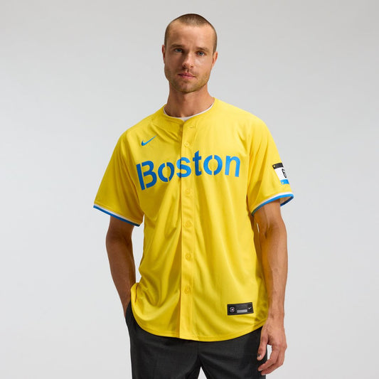 Boston Red Sox Gold City Connect Limited Baseball Jersey