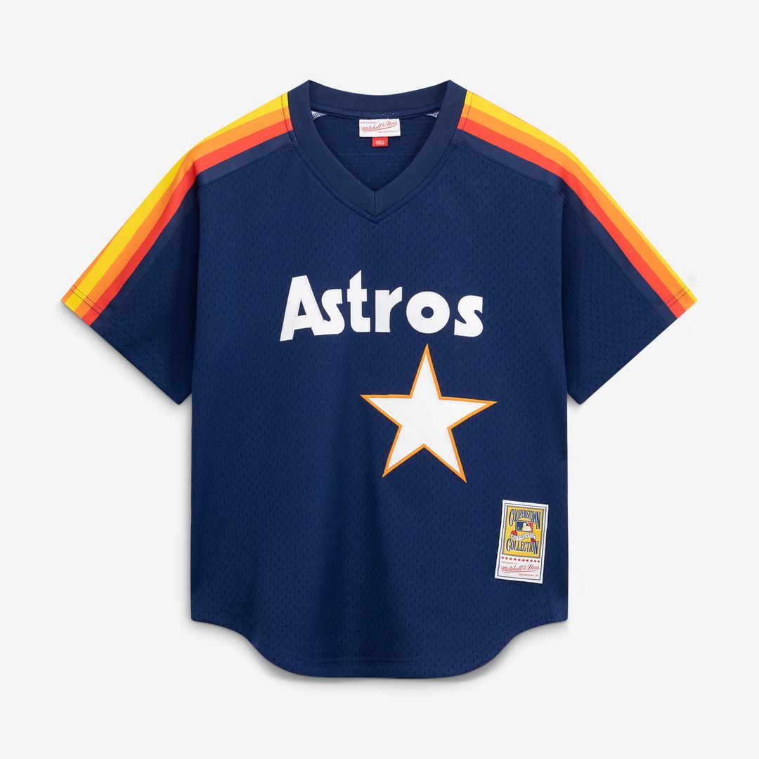 Houston Astros Jeff Bagwell Navy Authentic Batting Practice Baseball Jersey | MLB Baseball Jersey