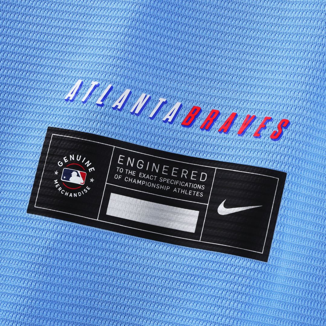 Atlanta Braves Austin Riley Powder Blue 2026 City Connect Stadium Baseball Jersey | MLB Baseball Jersey