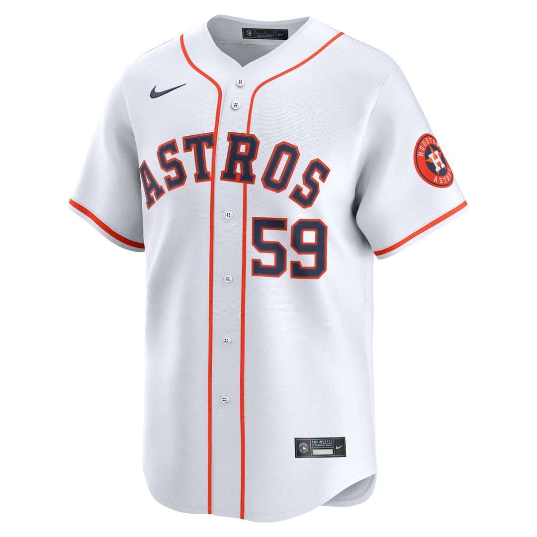 Houston Astros Framber Valdez White Home Limited Baseball Jersey | MLB Baseball Jersey