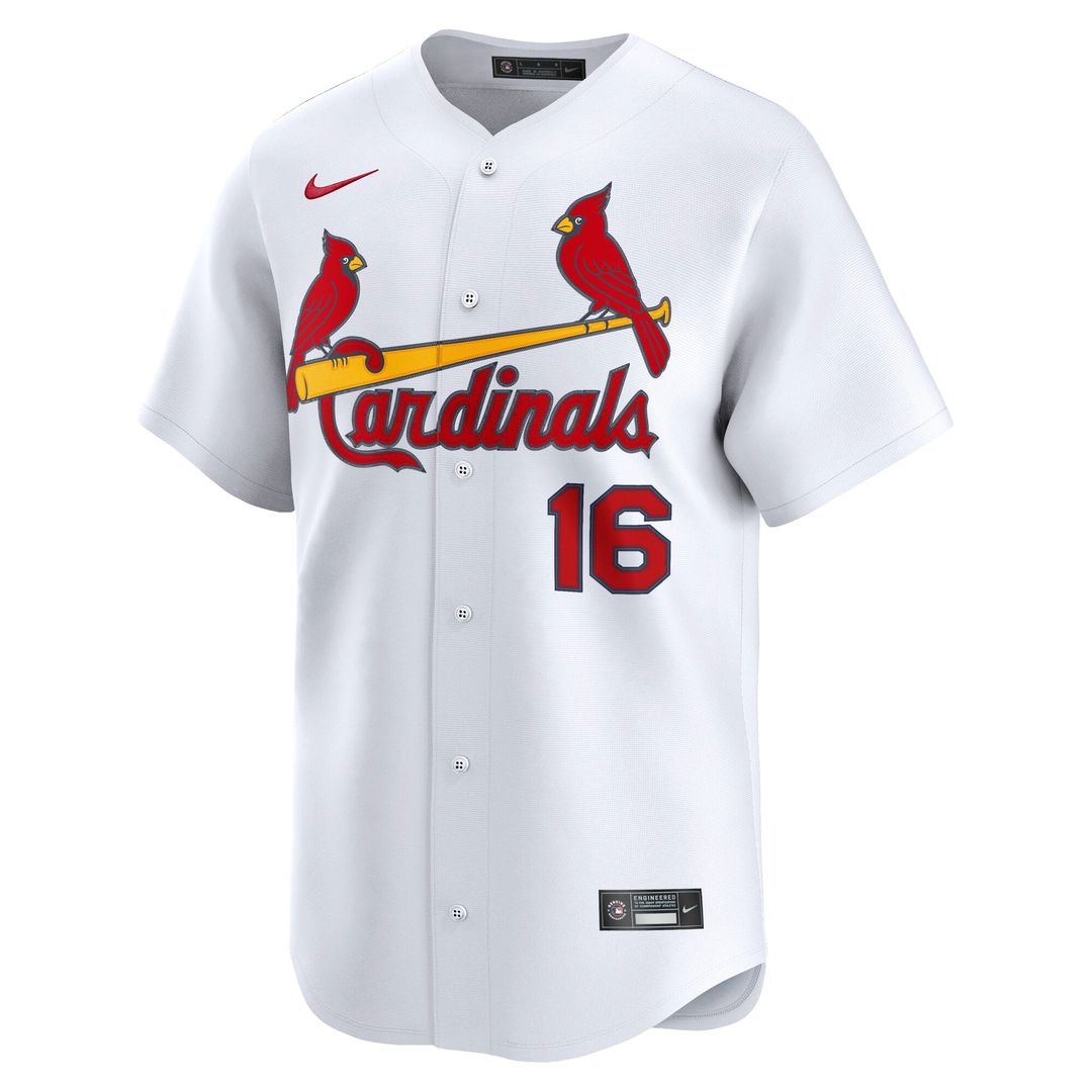 St. Louis Cardinals Nolan Gorman White Home Limited Baseball Jersey | MLB Baseball Jersey