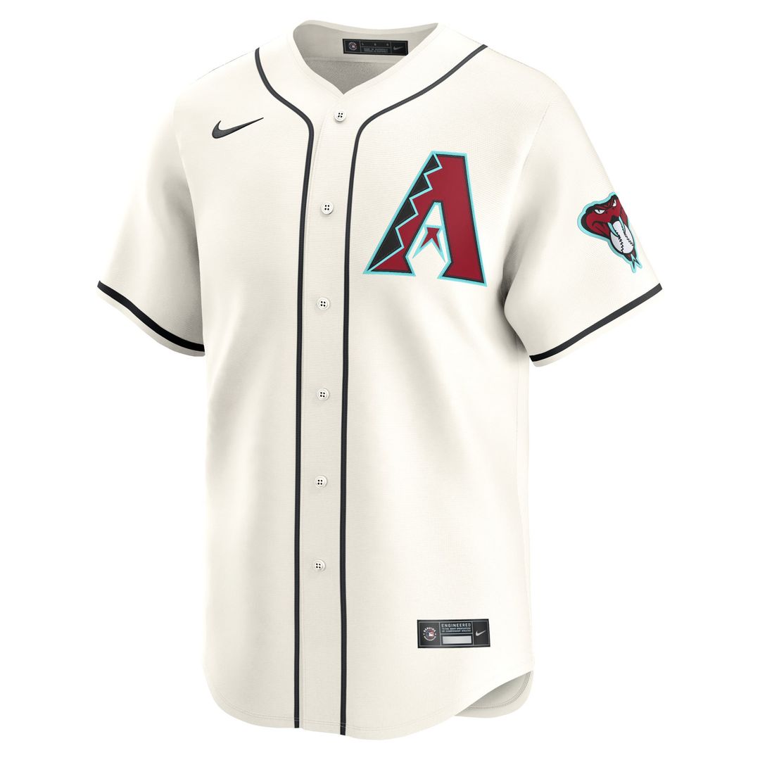 Arizona Diamondbacks Corbin Carroll White Home Limited Baseball Jersey | MLB Baseball Jersey