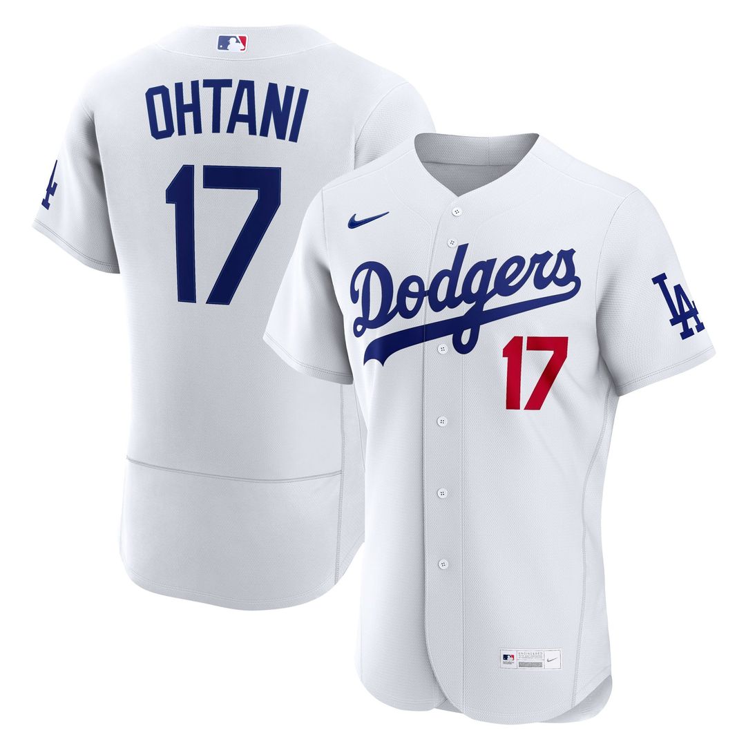 Los Angeles Dodgers Shohei Ohtani White Home Authentic Baseball Jersey