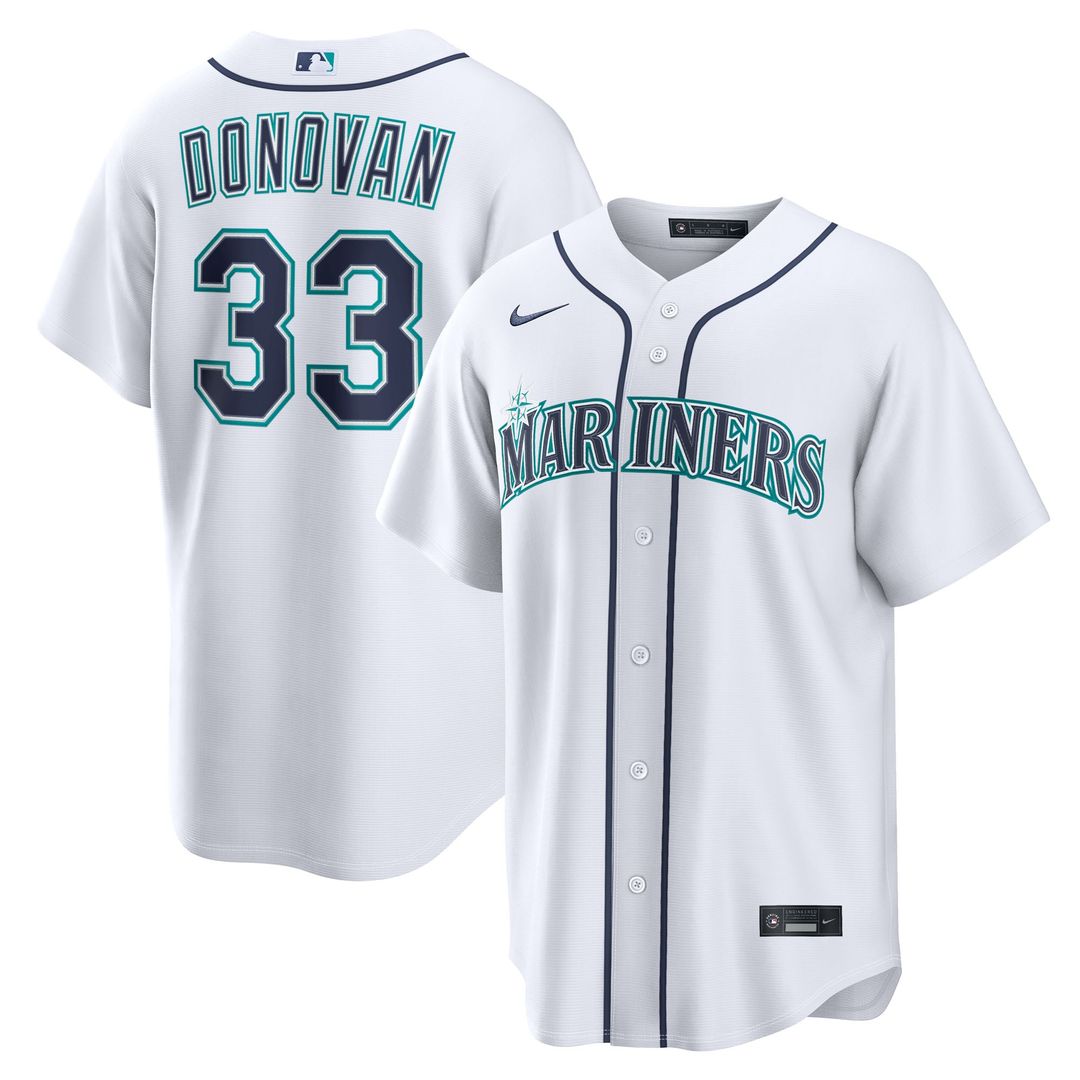 Seattle Mariners Brendan Donovan White Home Replica Baseball Jersey