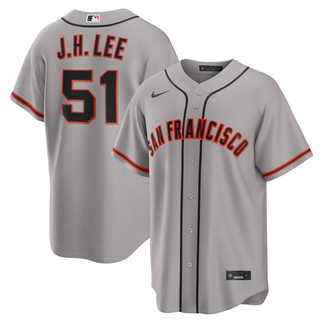 San Francisco Giants Jung Hoo Lee Gray Road Replica Baseball Jersey