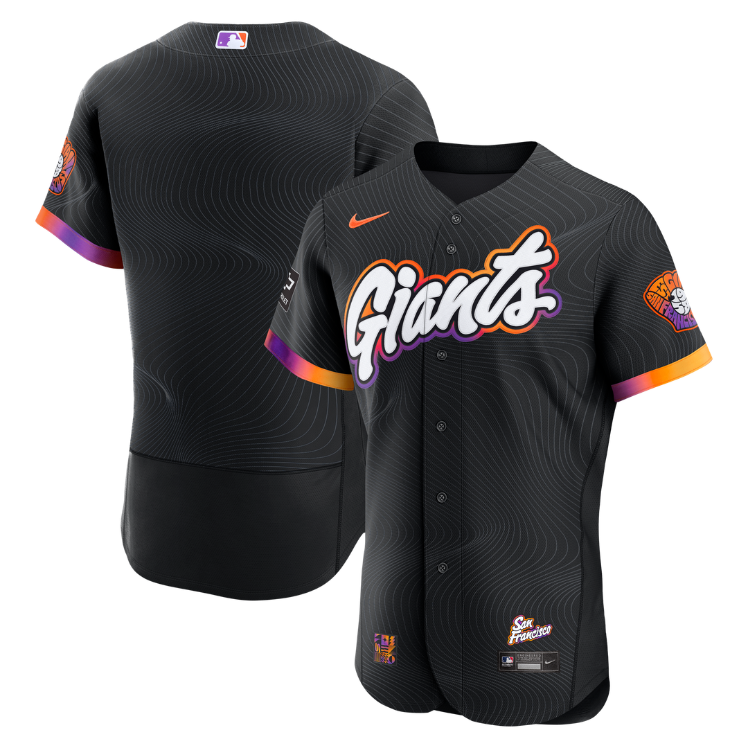 San Francisco Giants Anthracite City Connect Authentic Sponsor Patch Baseball Jersey