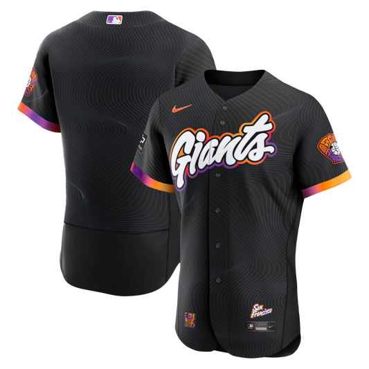 San Francisco Giants Anthracite City Connect Authentic Sponsor Patch Baseball Jersey