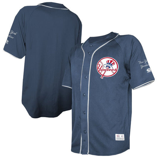 New York Yankees Stitches Navy Team Color Full-Button Fashion Baseball Jersey