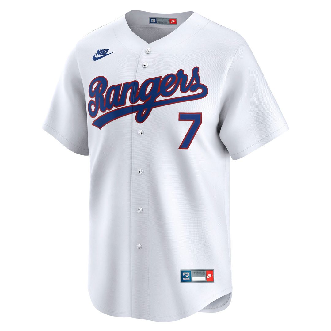 Texas Rangers Ivan Rodriguez White Throwback Cooperstown Collection Limited Baseball Jersey | MLB Baseball Jersey