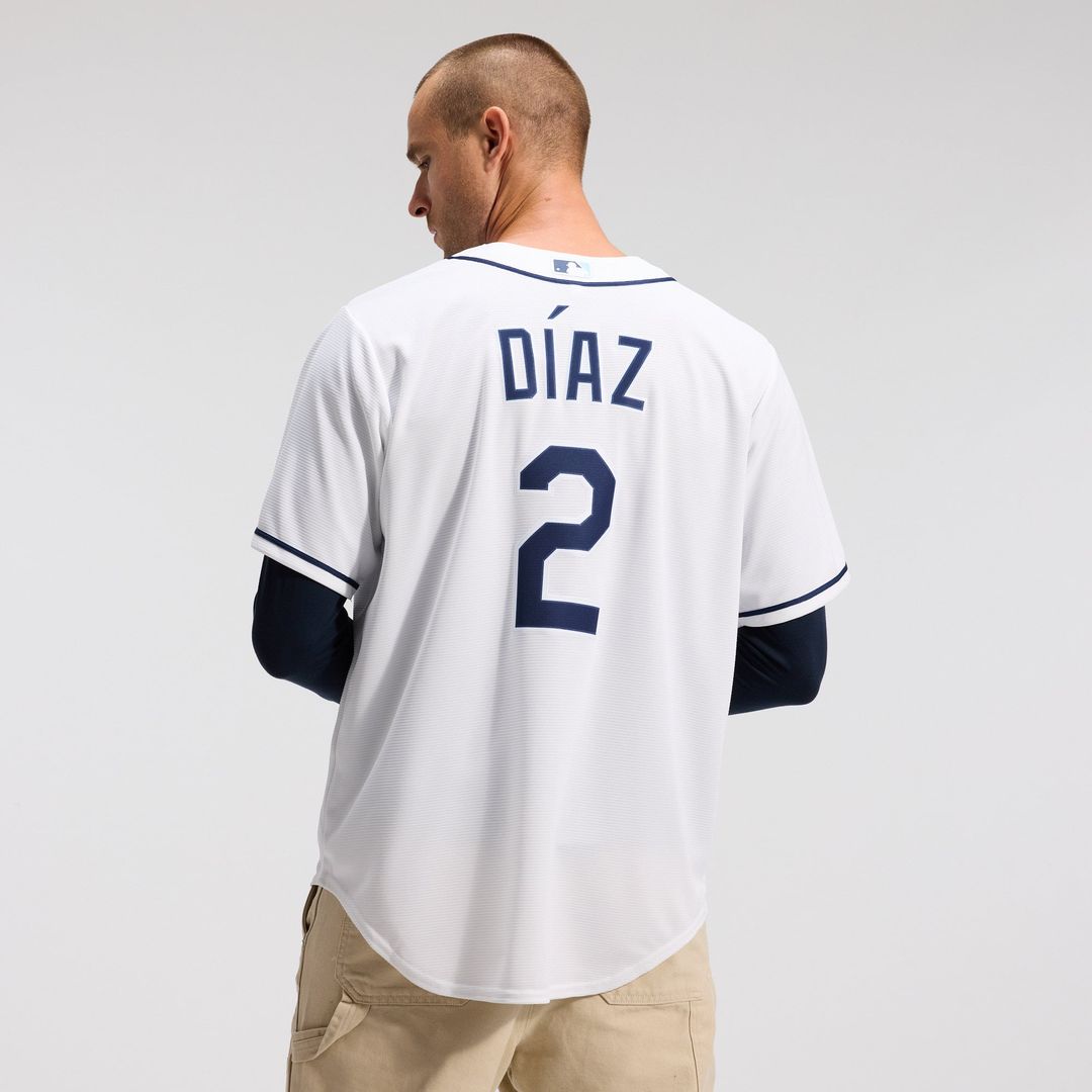 Tampa Bay Rays Yandy Díaz White Home Replica Baseball Jersey | MLB Baseball Jersey