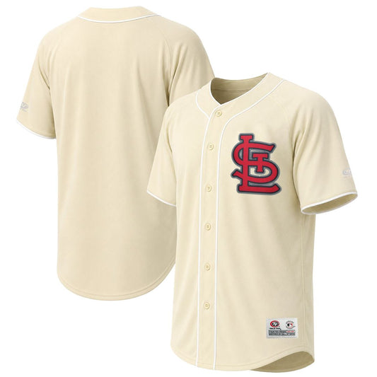 St. Louis Cardinals Stitches Cream Fashion Baseball Jersey