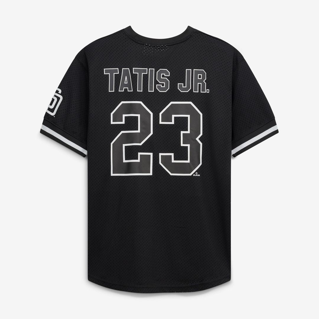 San Diego Padres Fernando Tatis Jr. Black/White Big & Tall Heavyweight Mesh Baseball Jersey | MLB Baseball Jersey