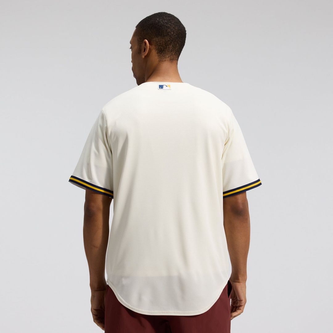 Milwaukee Brewers Cream Home Replica Team Baseball Jersey | MLB Baseball Jersey