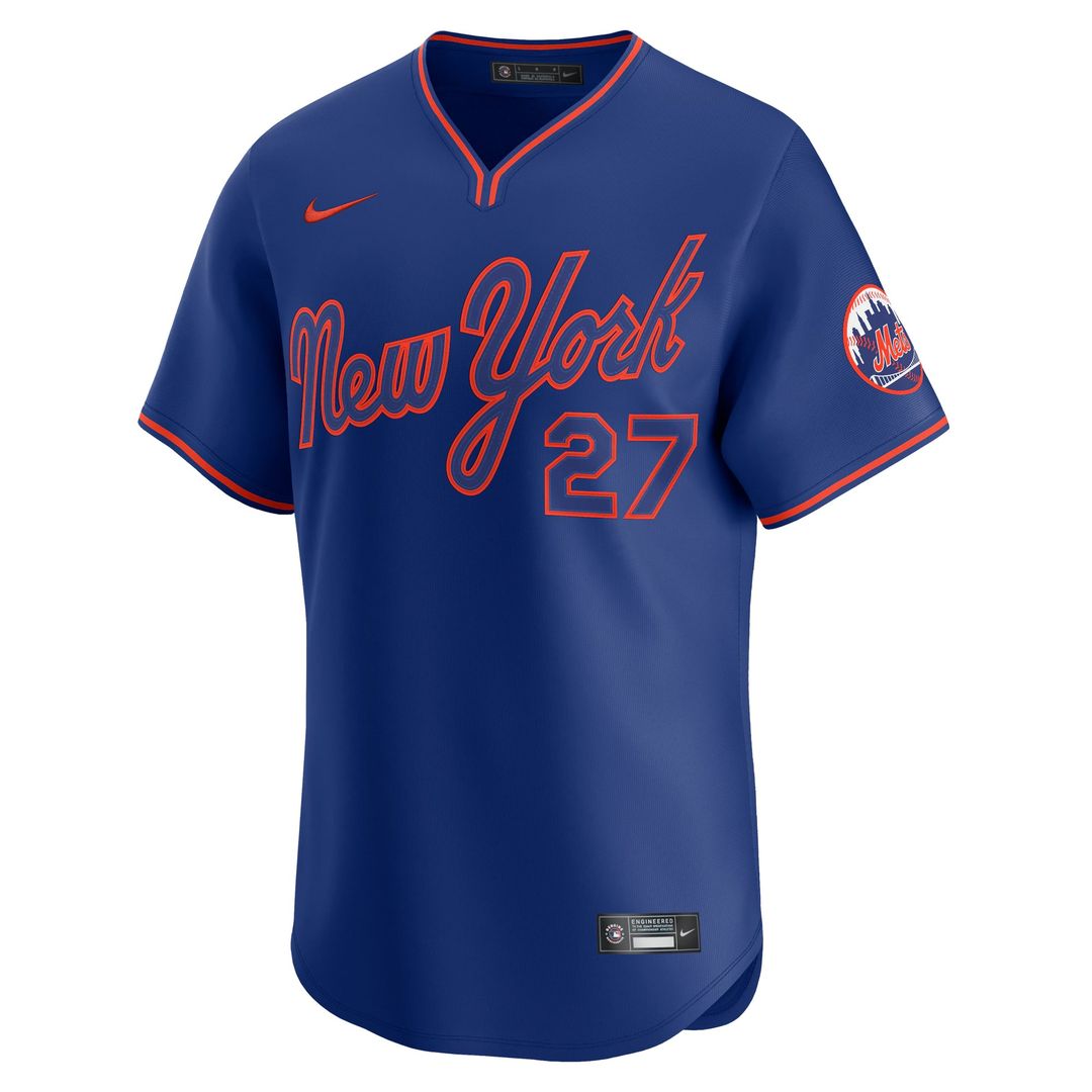 New York Mets Mark Vientos Gray All-Star Limited Baseball Jersey | MLB Baseball Jersey