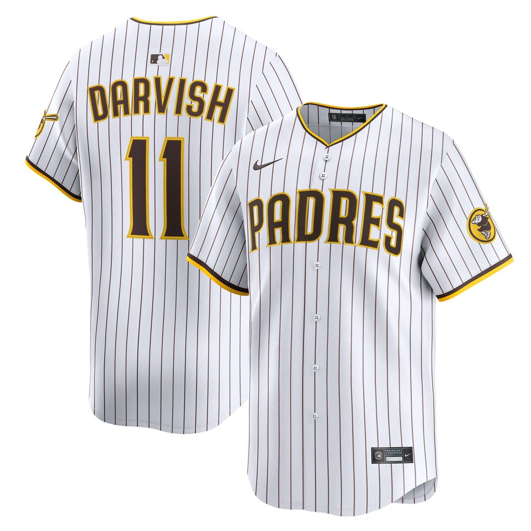 San Diego Padres Yu Darvish White Home Limited Baseball Jersey