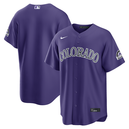 Colorado Rockies Purple Alternate Stadium Baseball Jersey