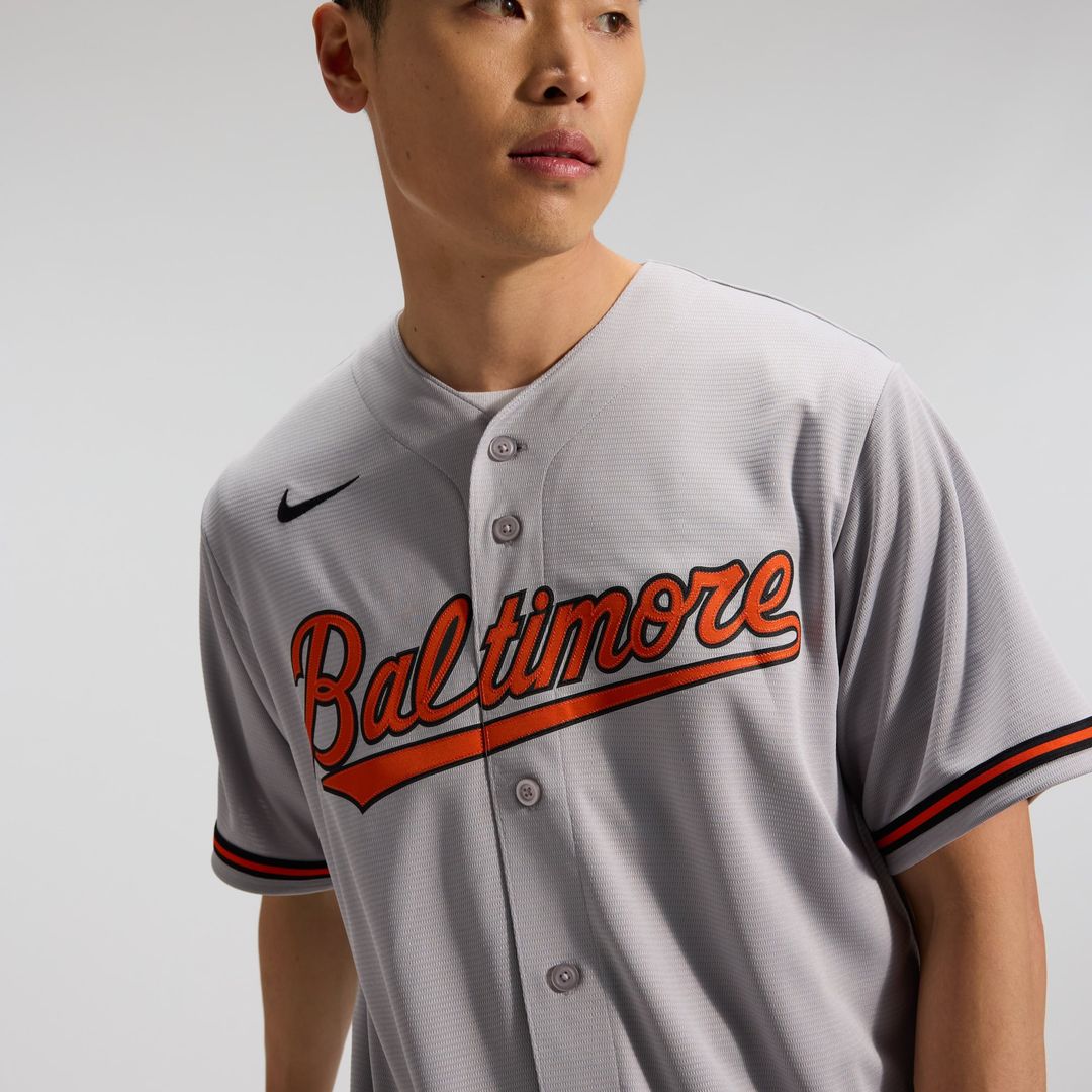 Baltimore Orioles Gray Road Replica Team Baseball Jersey | MLB Baseball Jersey