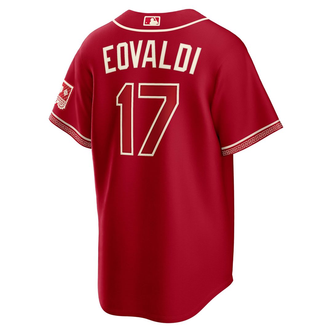 Texas Rangers Nathan Eovaldi Red 2026 City Connect Stadium Baseball Jersey | MLB Baseball Jersey