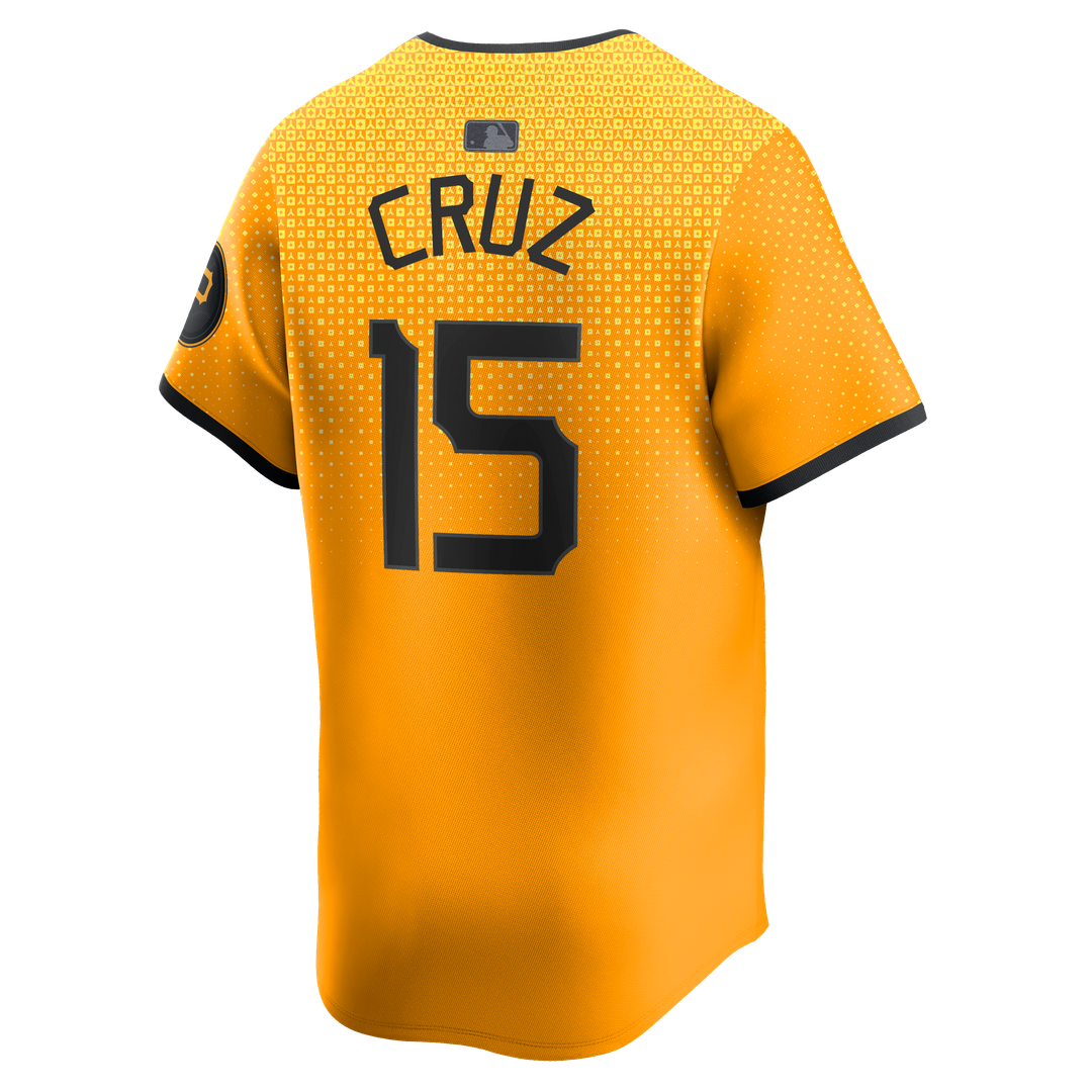 Pittsburgh Pirates Oneil Cruz Gold City Connect Limited Baseball Jersey | MLB Baseball Jersey