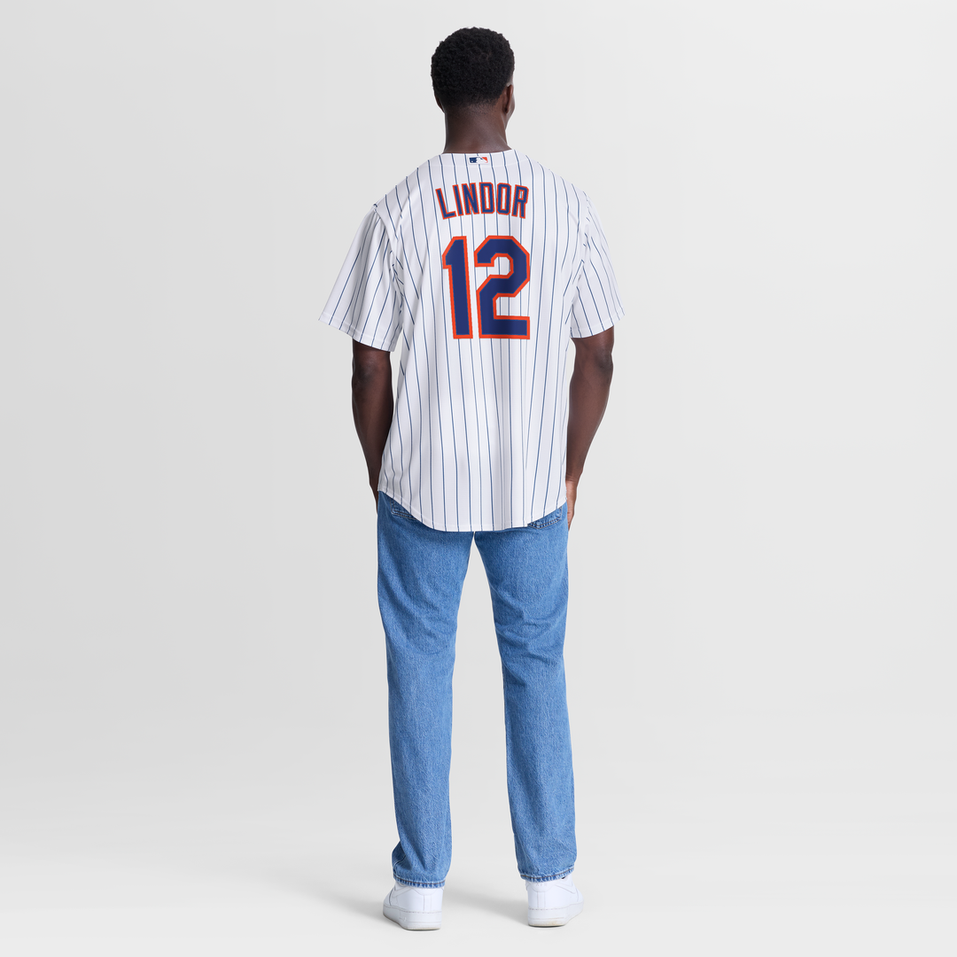 New York Mets Francisco Lindor Black Alternate Replica Baseball Jersey | MLB Baseball Jersey