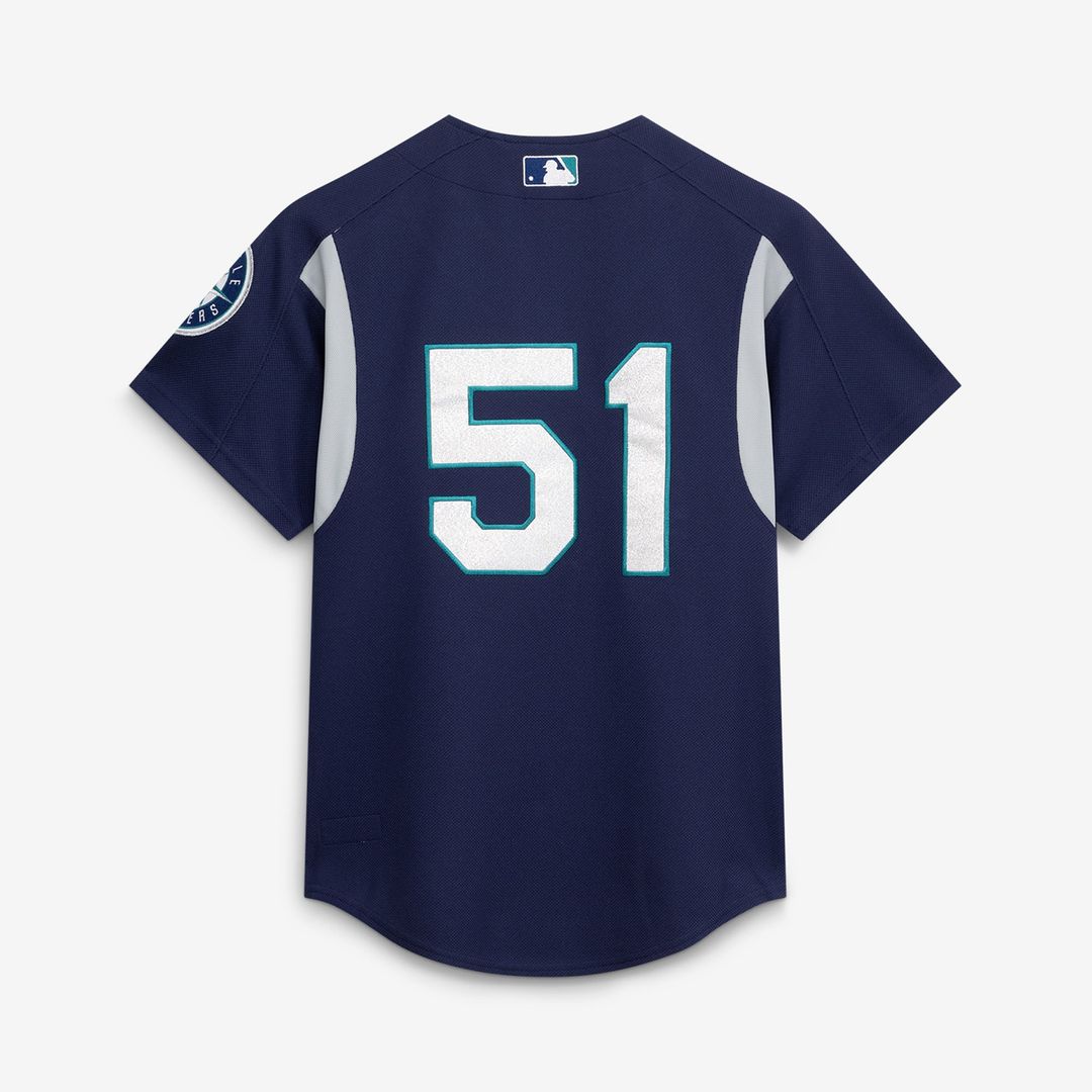 Seattle Mariners Ichiro Suzuki Navy Cooperstown Collection Batting Practice Baseball Jersey | MLB Baseball Jersey