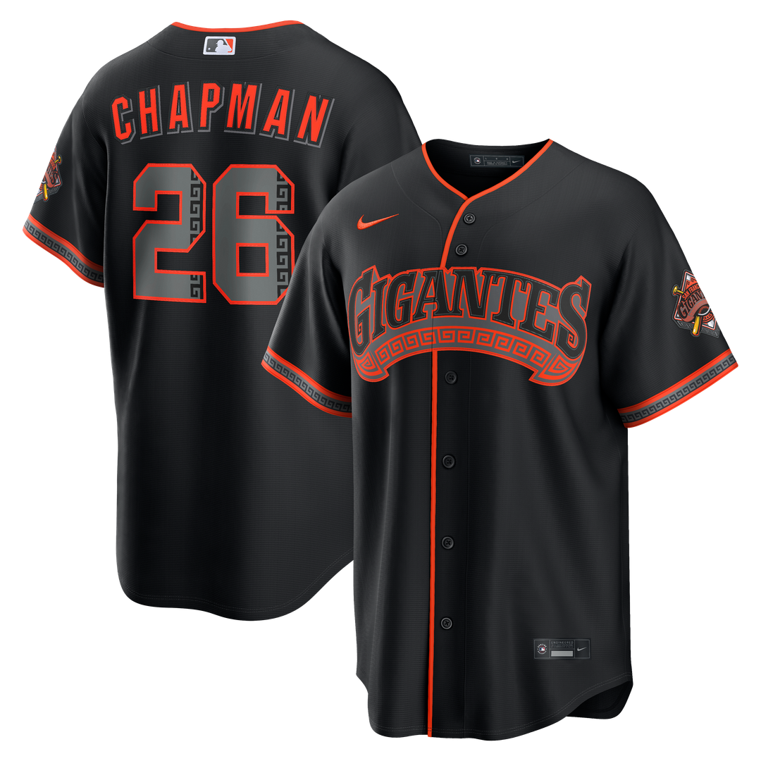 San Francisco Giants Matt Chapman Black Alternate Stadium Baseball Jersey