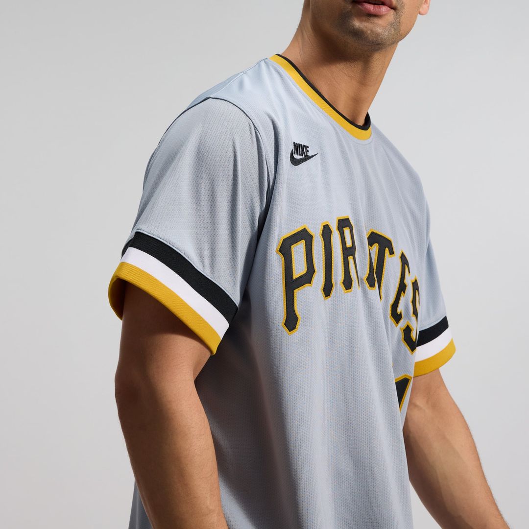 Pittsburgh Pirates Roberto Clemente Gray Throwback Cooperstown Collection Limited Baseball Jersey | MLB Baseball Jersey