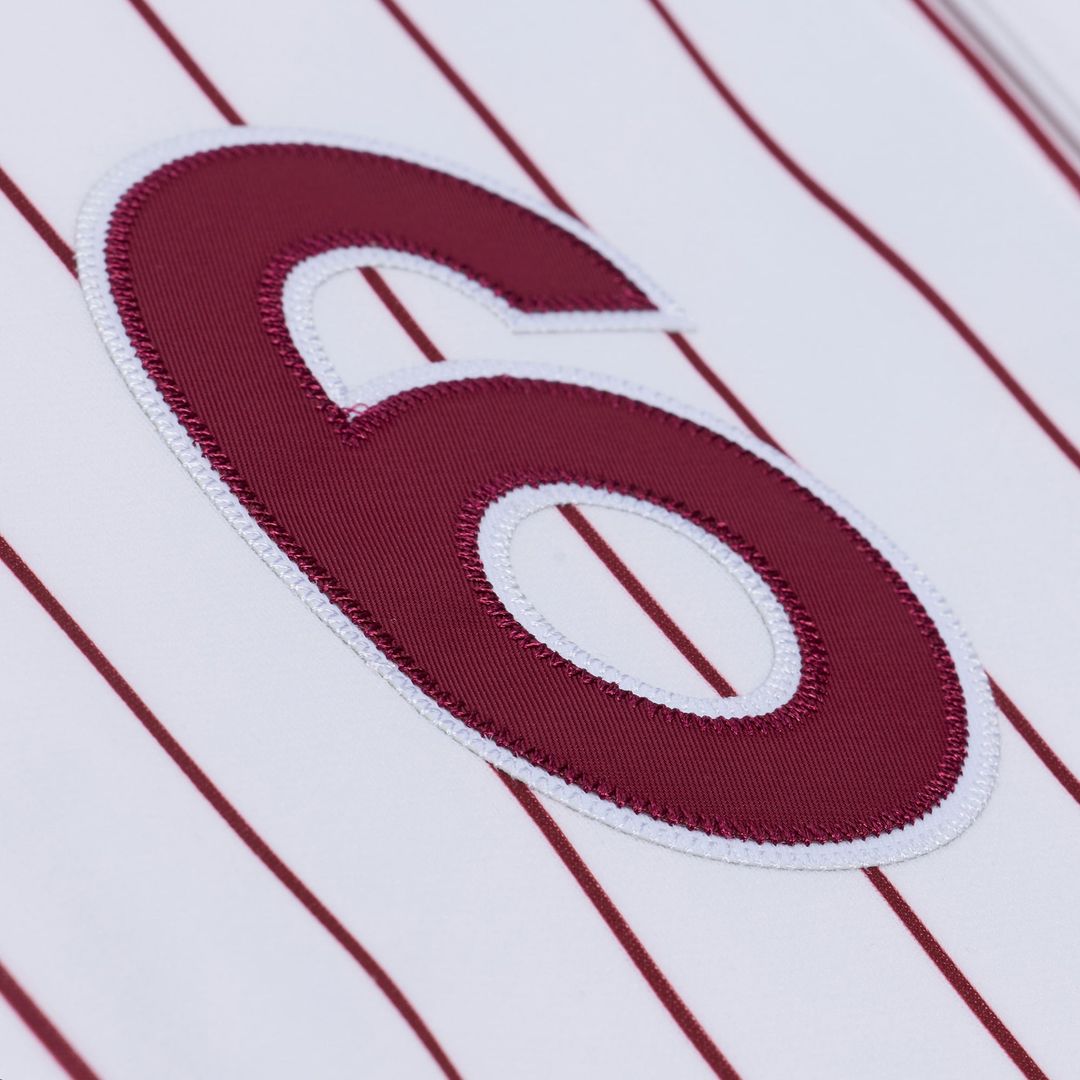 Philadelphia Phillies Jimmy Rollins White 2003 Cooperstown Collection Authentic Baseball Jersey | MLB Baseball Jersey