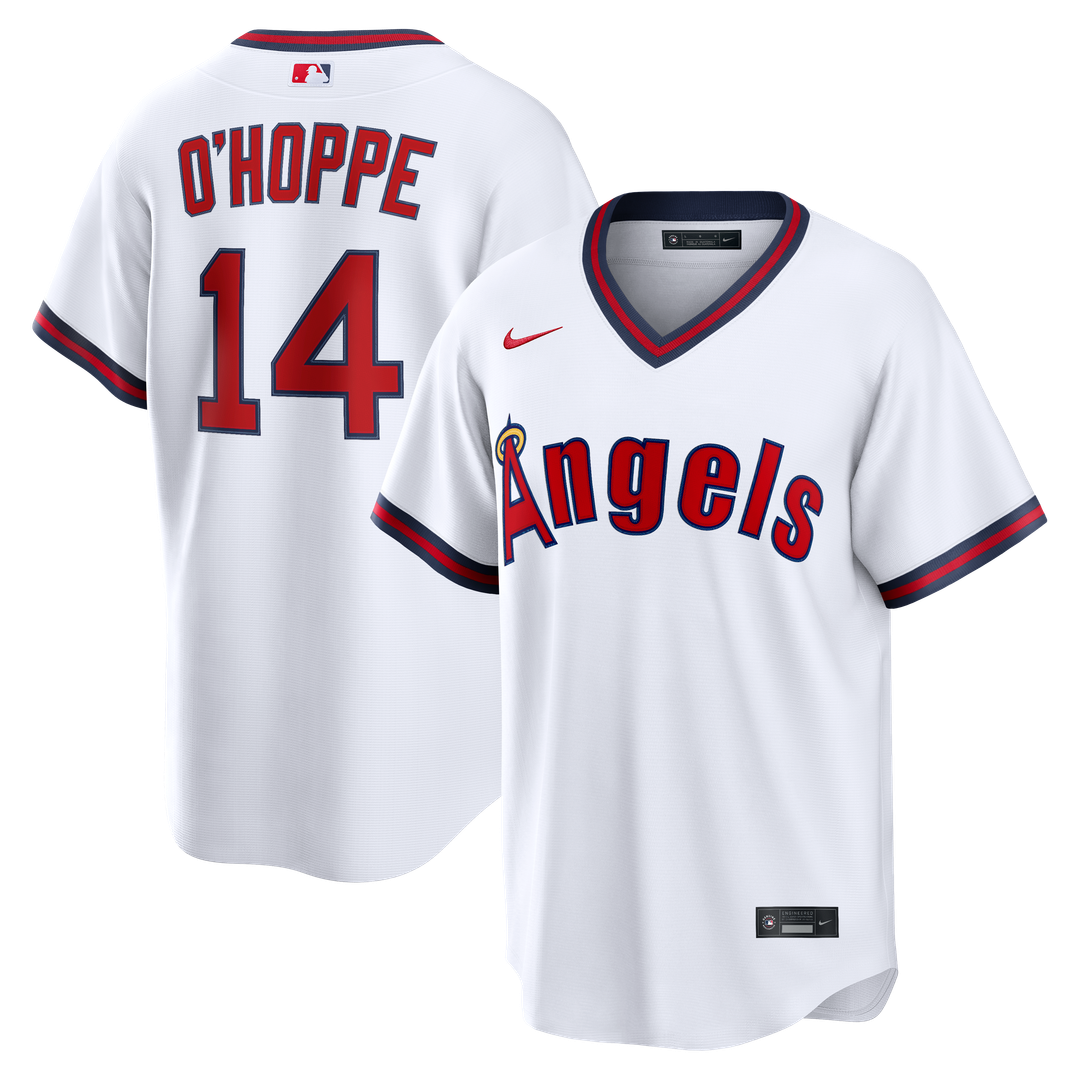 Los Angeles Angels Logan O'Hoppe White Alternate Replica Baseball Jersey
