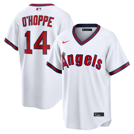 Los Angeles Angels Logan O'Hoppe White Alternate Replica Baseball Jersey